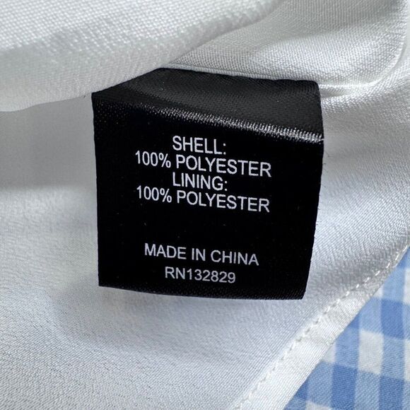 Majorelle Daze Away Gingham Blue Plaid Dress - Picture 7 of 12